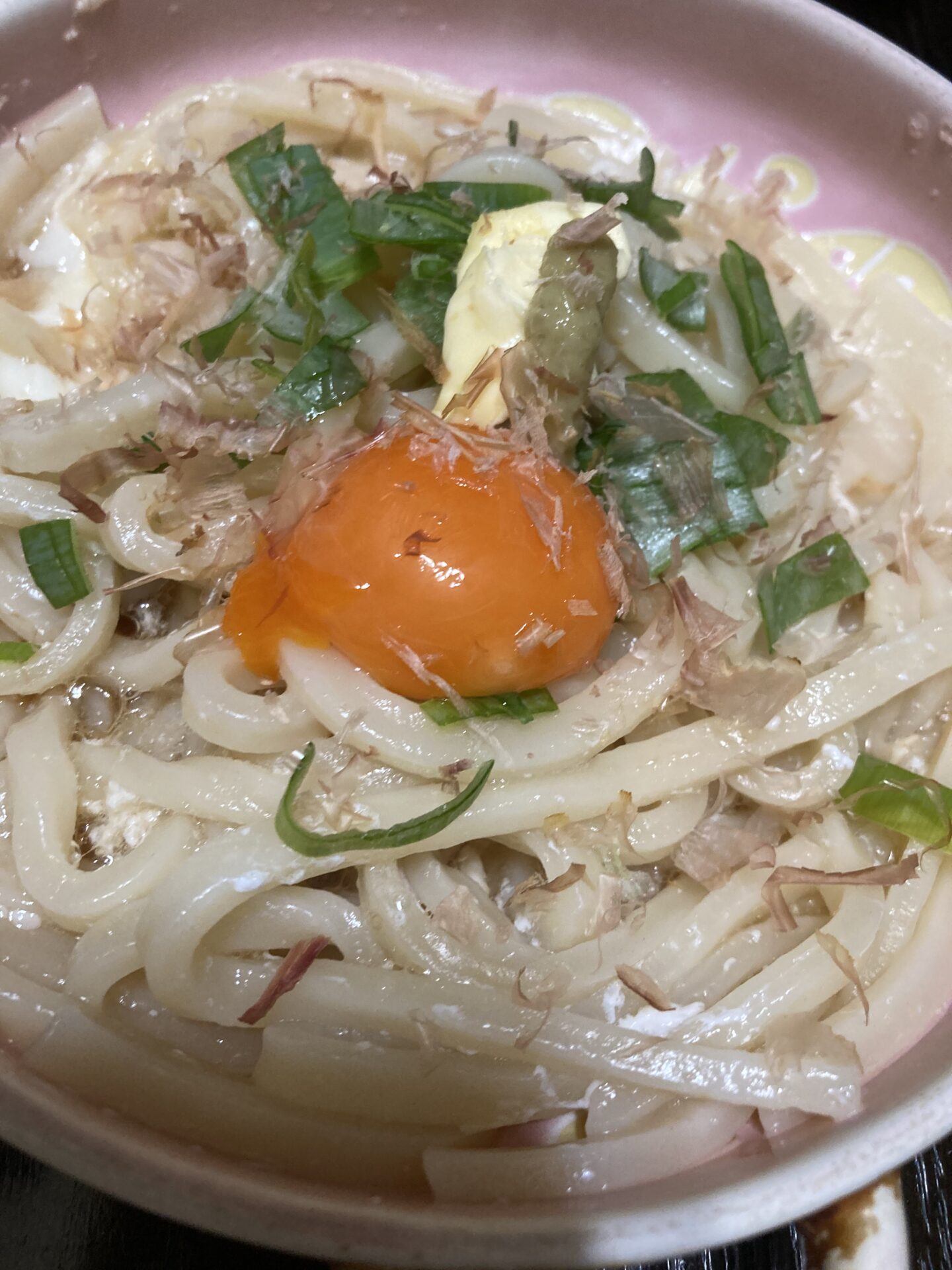 電子レンジですぐできるワサビバターうどん