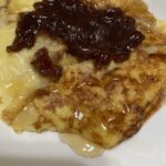 餅と卵でもっちりとしたパンケーキ。