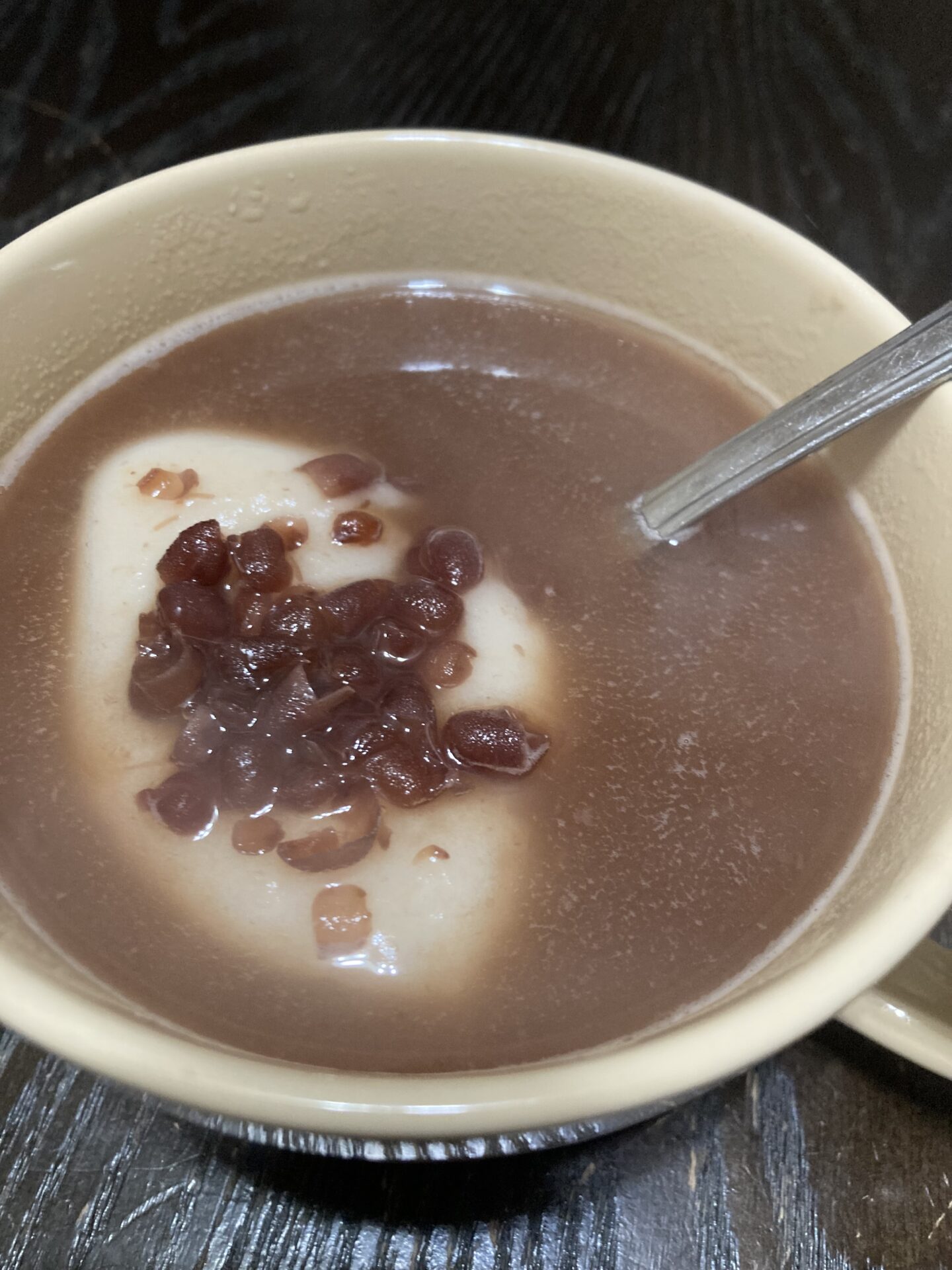 5分位で作れる！レンジでこし餡と餅ぜんざい！