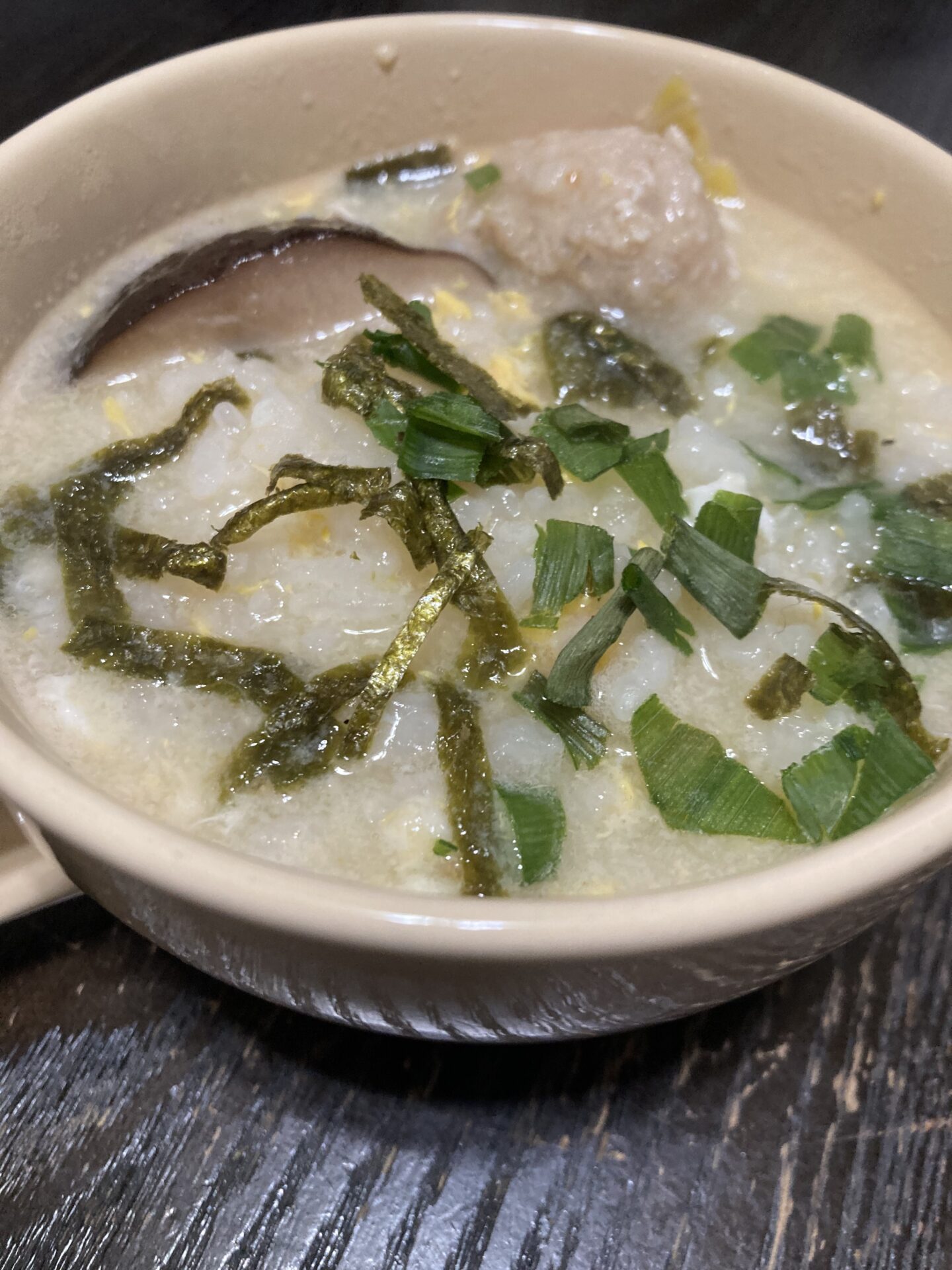 あごだし鍋の後などにたまご雑炊！