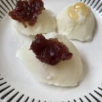 少しもっちりした不思議な食感の牛乳とゼラチンのこし餡バニラアイス