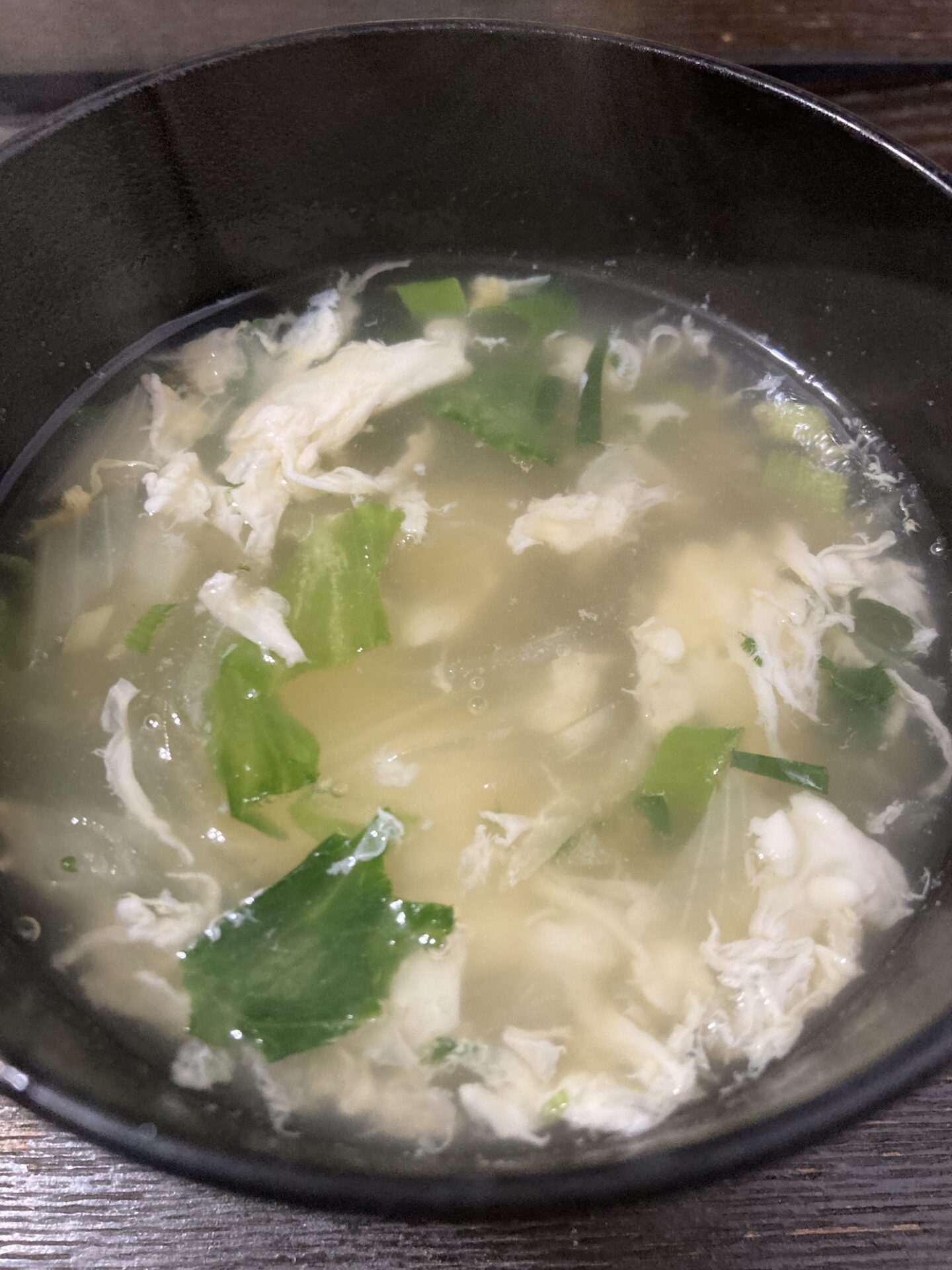 卵白救済レシピ！卵白と中華春雨スープ　卵白消費に