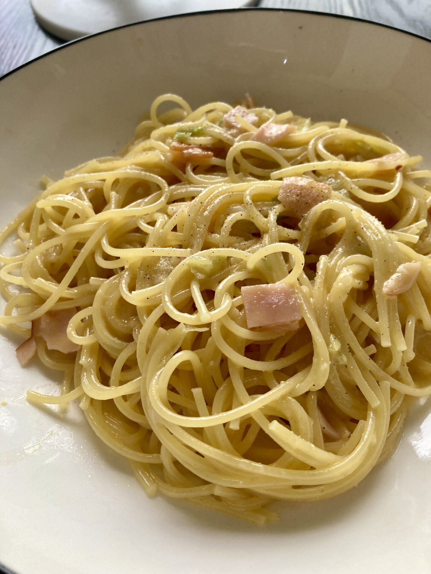 安定して簡単に作れるカルボナーラ！